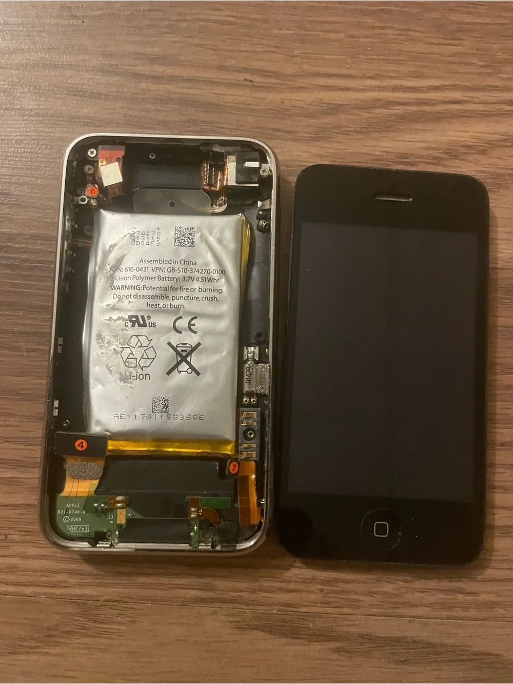 Apple Black Front Glass and Digitizer Assembly